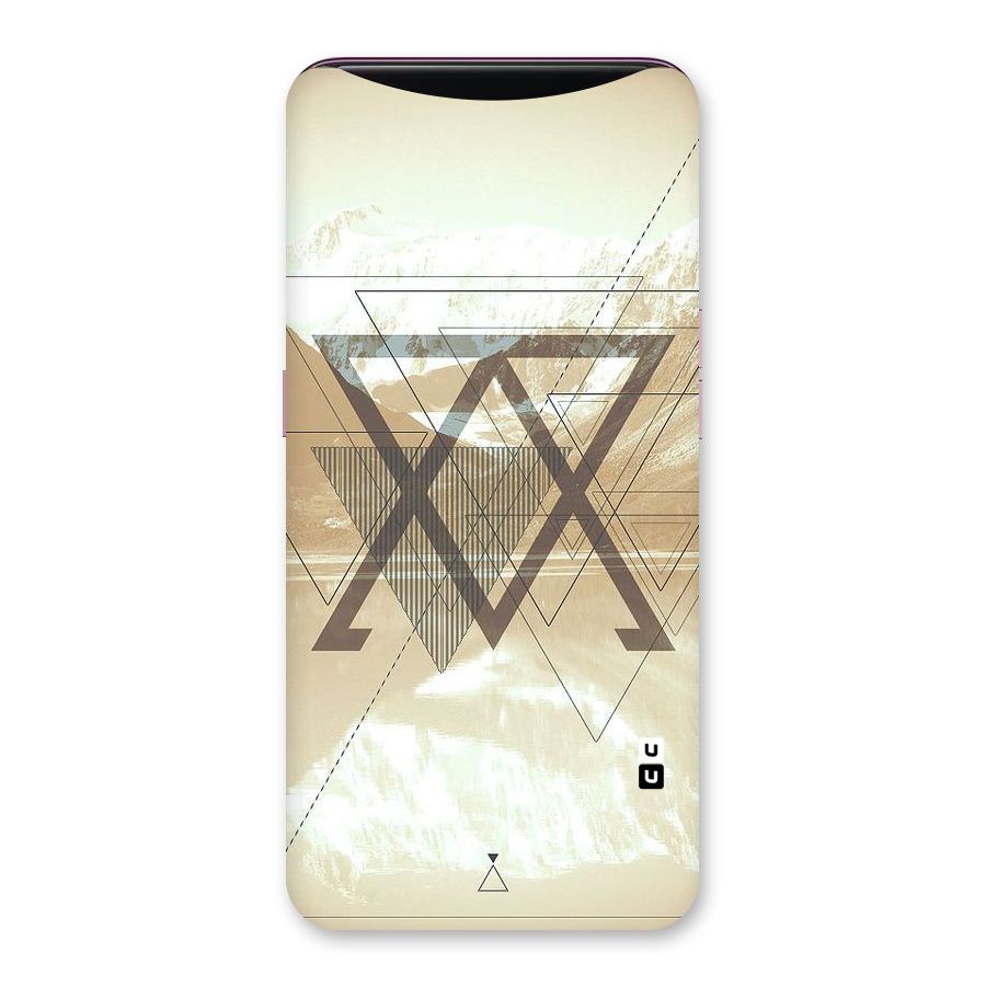 Beige View Back Case for Oppo Find X