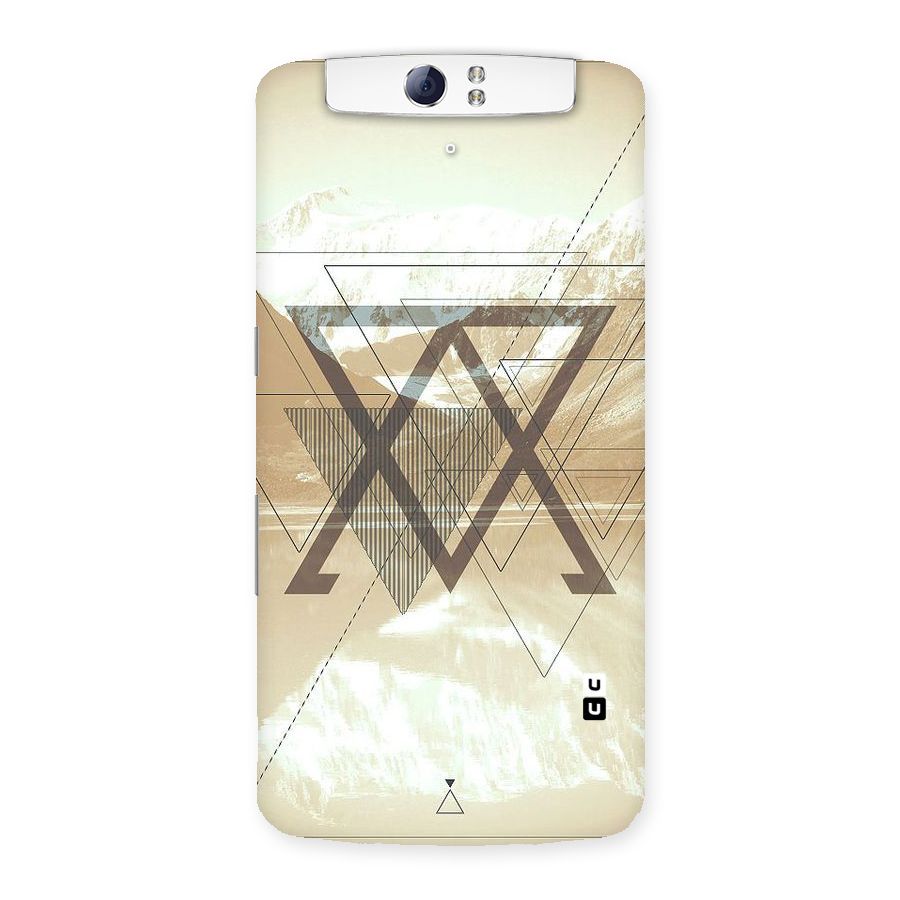 Beige View Back Case for Oppo N1