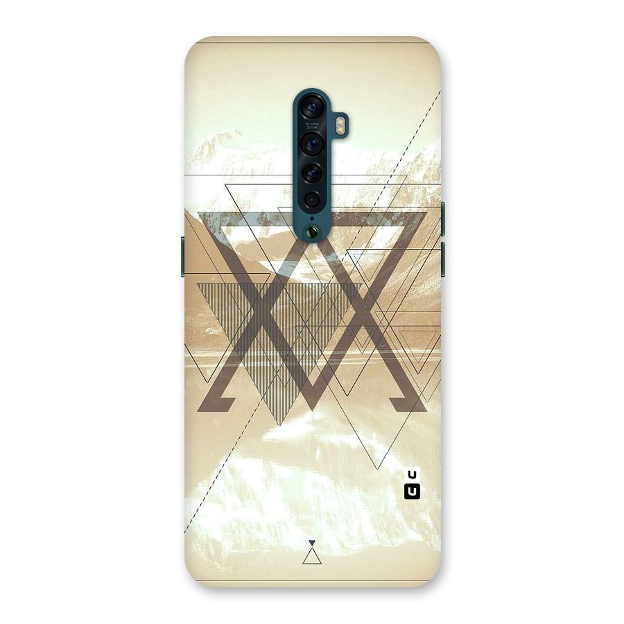 Beige View Back Case for Oppo Reno2