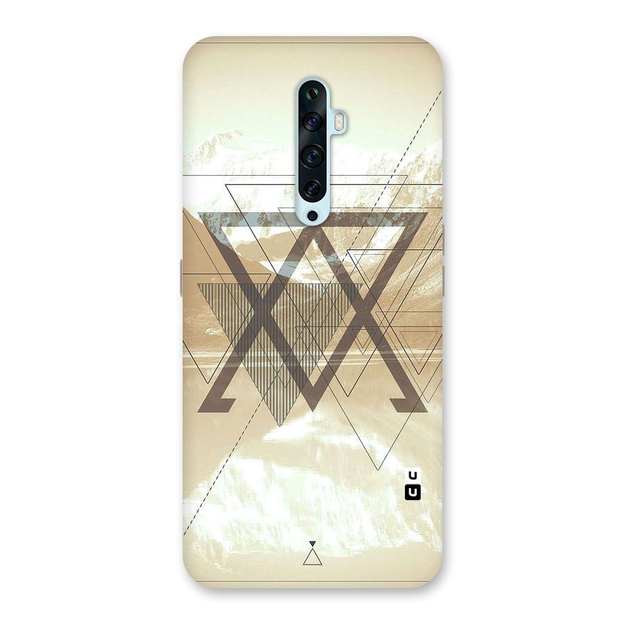 Beige View Back Case for Oppo Reno2 F