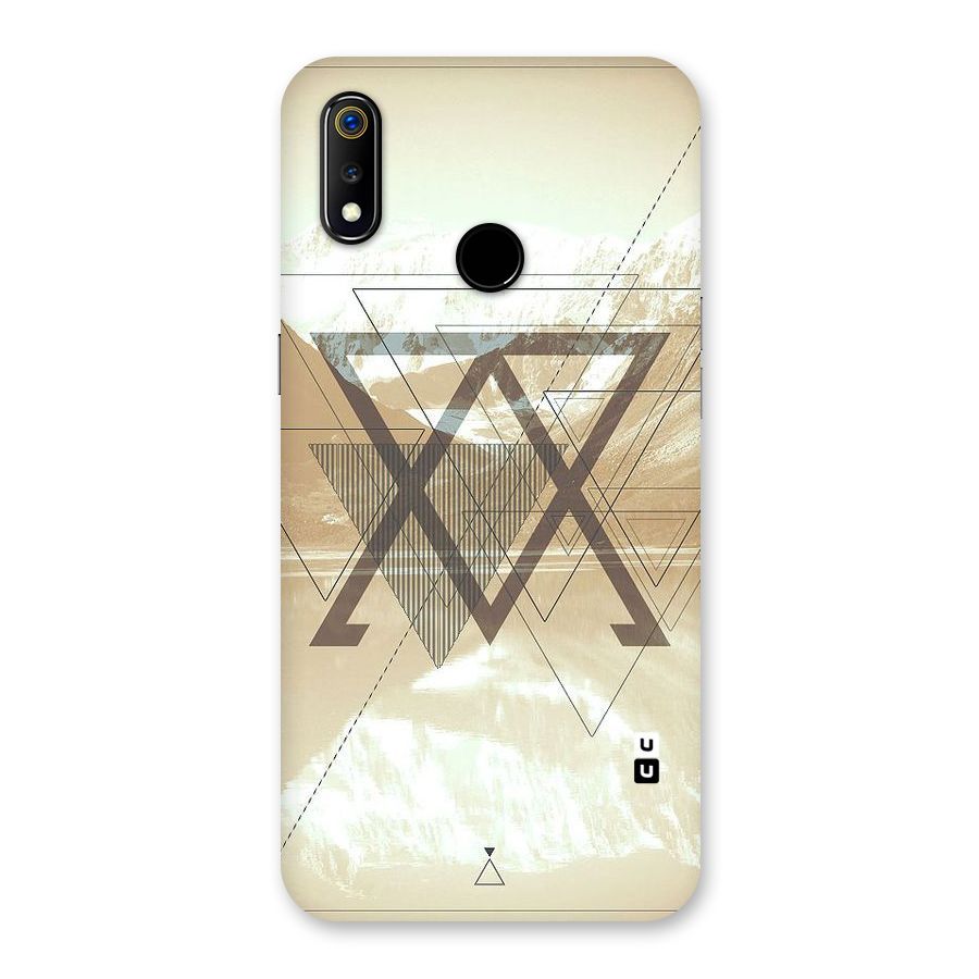 Beige View Back Case for Realme 3