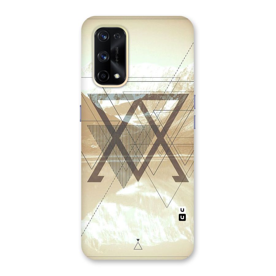 Beige View Glass Back Case for Realme X7 Pro