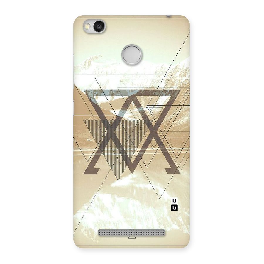 Beige View Back Case for Redmi 3S Prime
