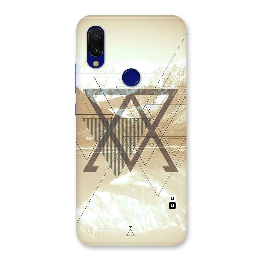 Beige View Back Case for Redmi 7