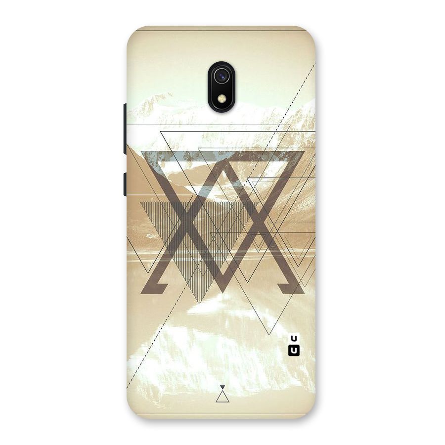 Beige View Back Case for Redmi 8A