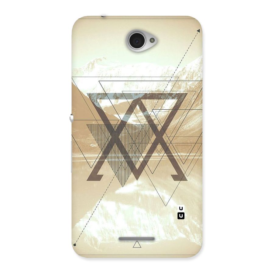 Beige View Back Case for Sony Xperia E4