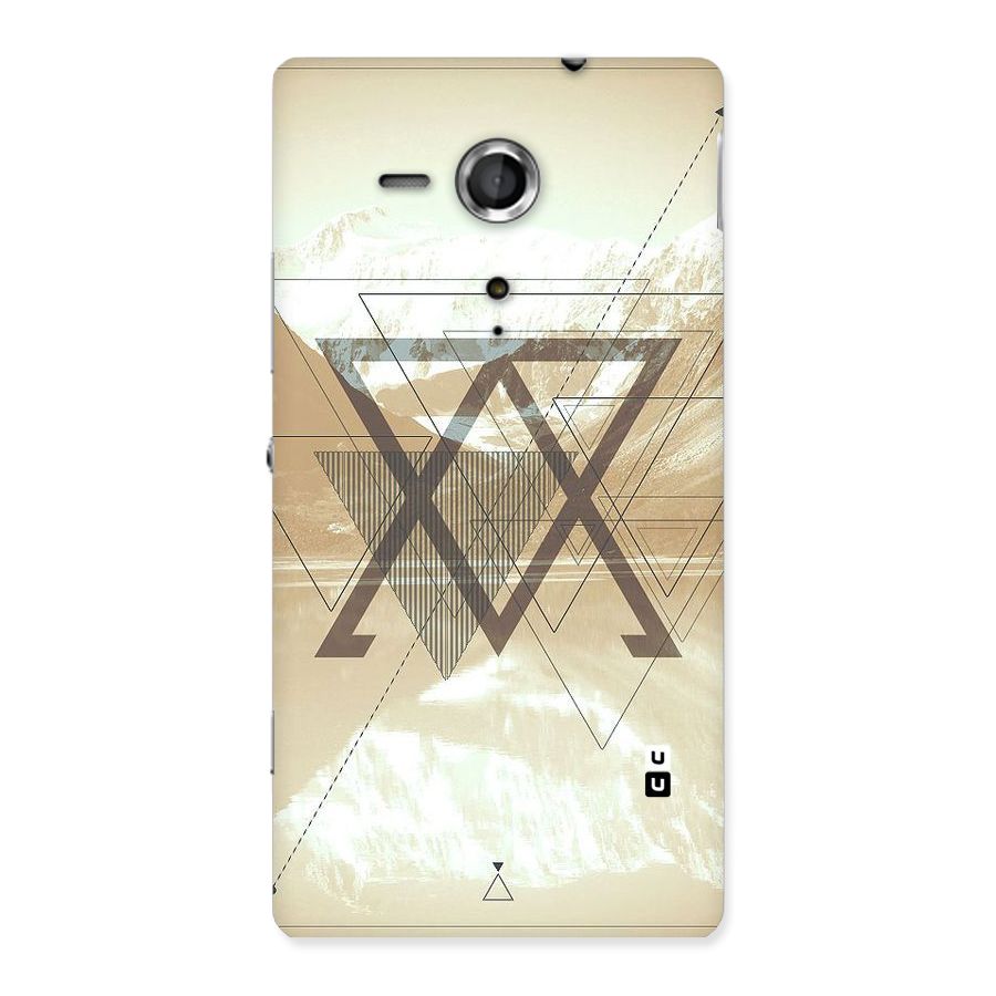 Beige View Back Case for Sony Xperia SP