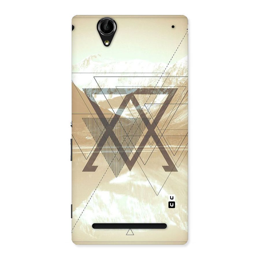 Beige View Back Case for Sony Xperia T2