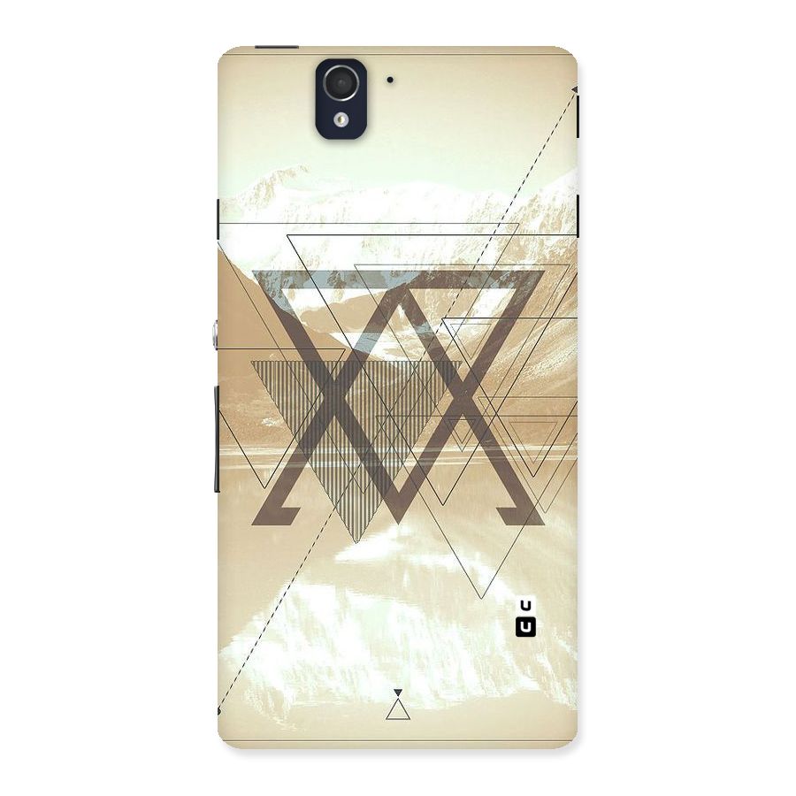 Beige View Back Case for Sony Xperia Z