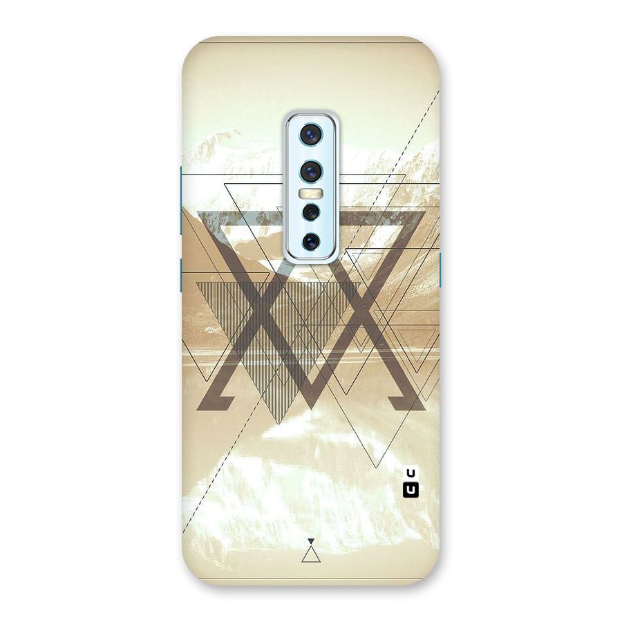 Beige View Back Case for Vivo V17 Pro