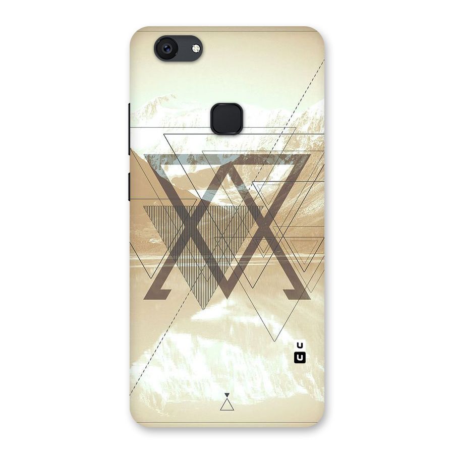Beige View Back Case for Vivo V7 Plus