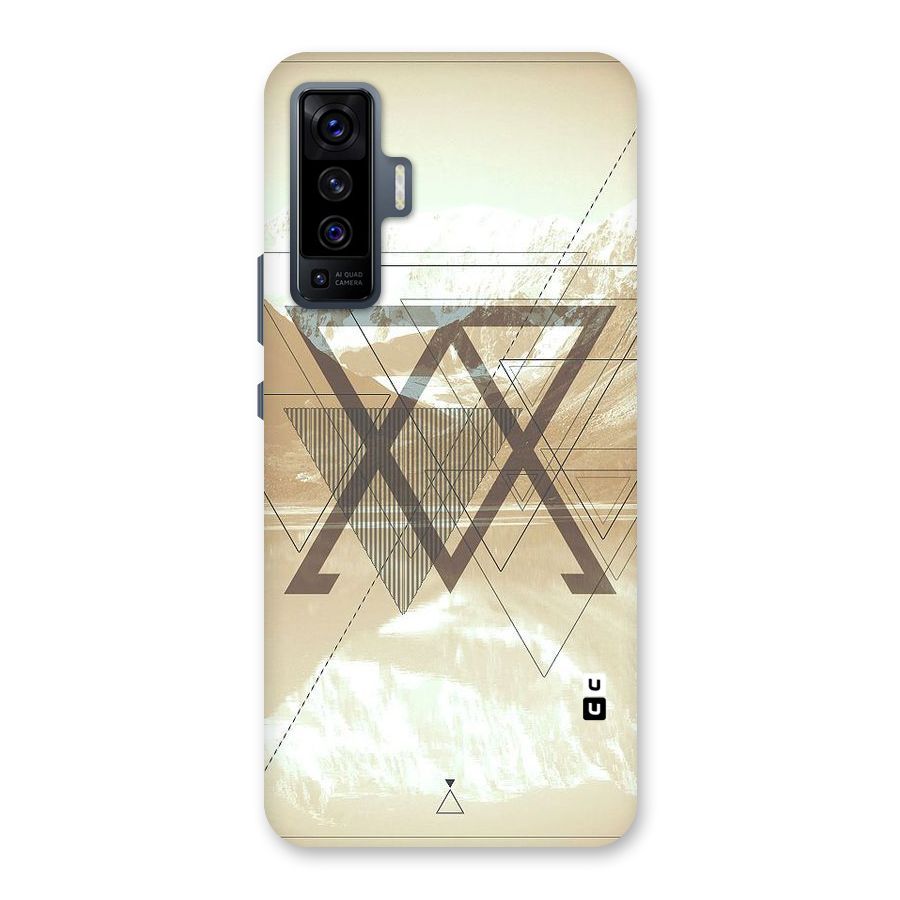 Beige View Back Case for Vivo X50