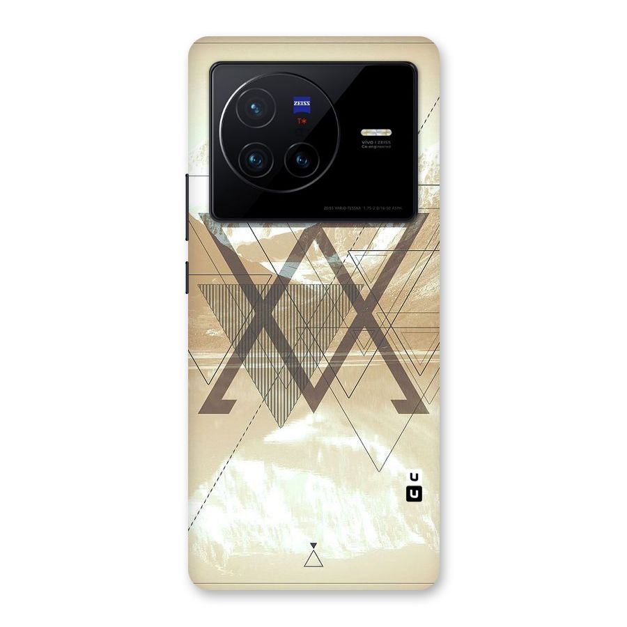 Beige View Back Case for Vivo X80