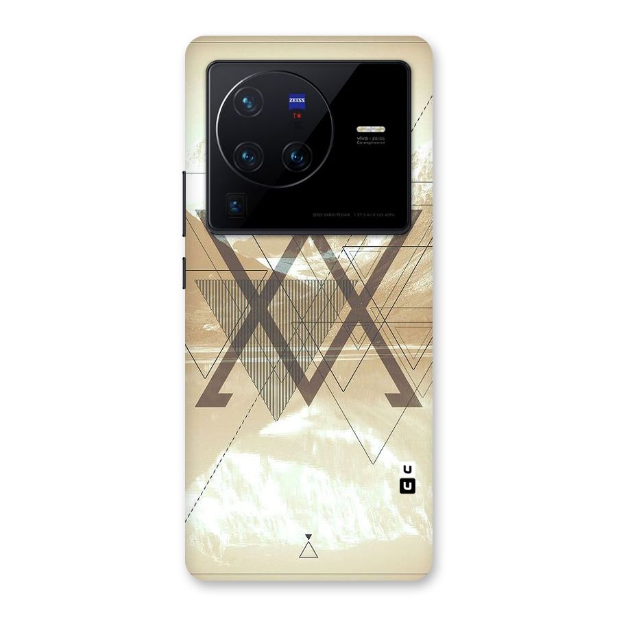 Beige View Back Case for Vivo X80 Pro