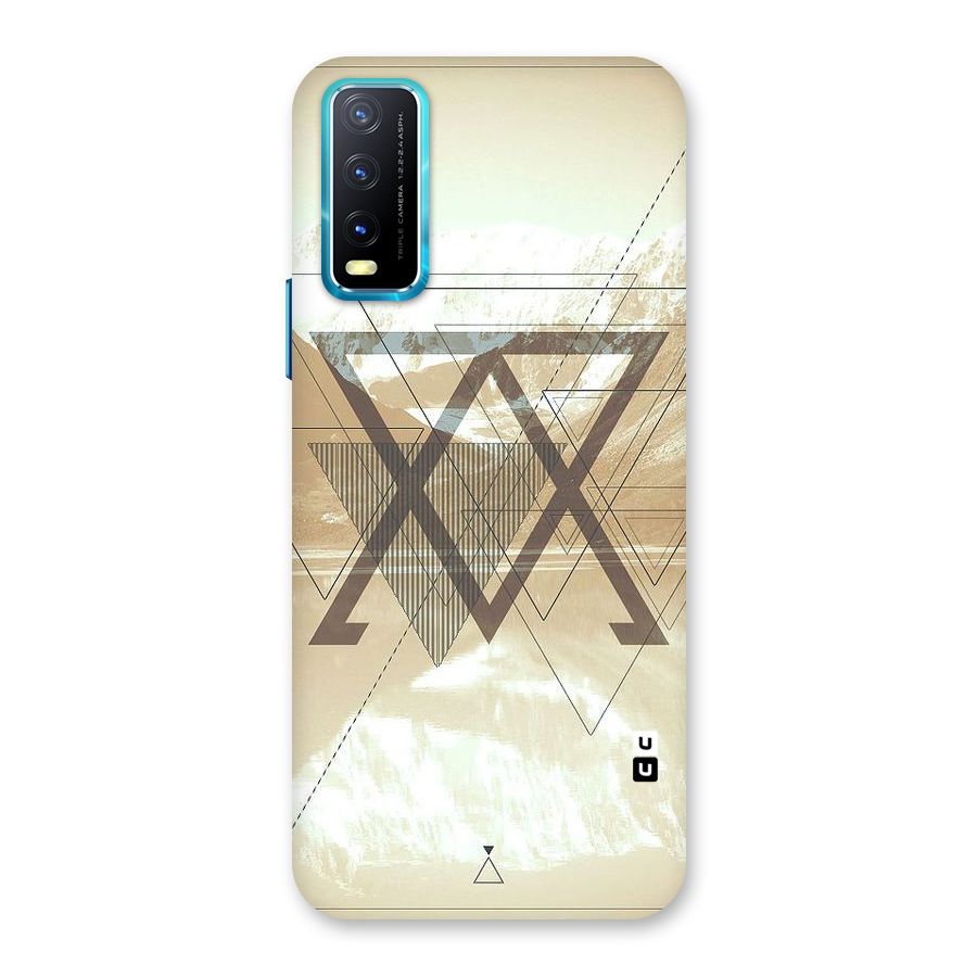 Beige View Back Case for Vivo Y20G