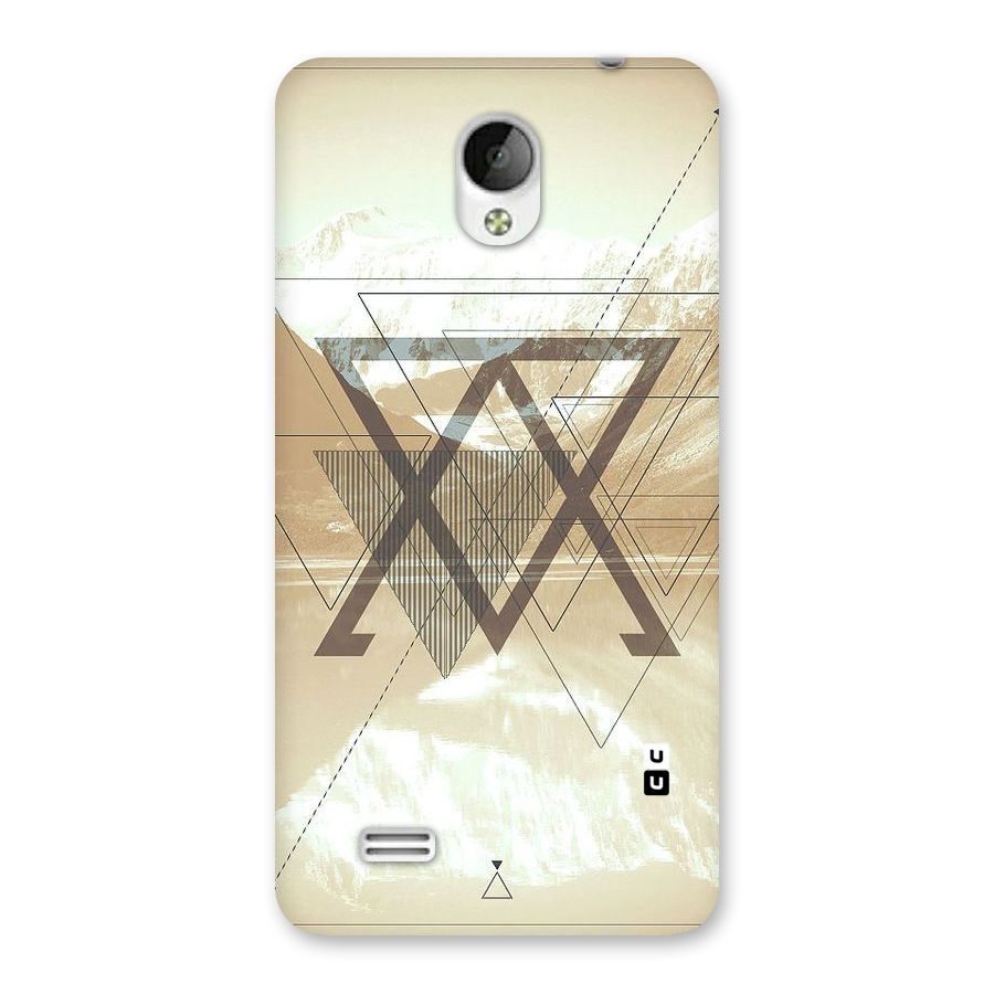 Beige View Back Case for Vivo Y21
