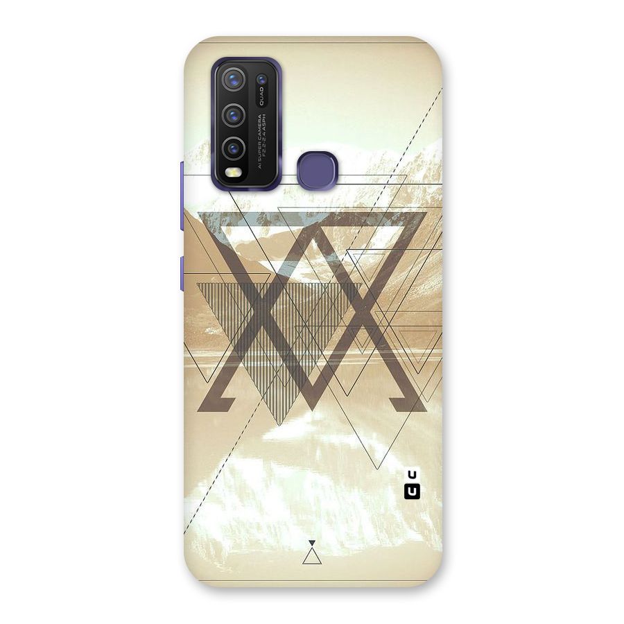 Beige View Back Case for Vivo Y50