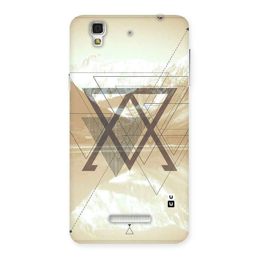 Beige View Back Case for Yu Yureka