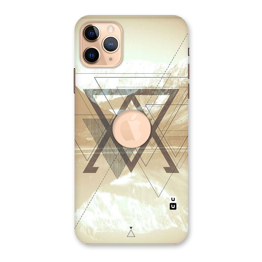 Beige View Back Case for iPhone 11 Pro Max Logo Cut