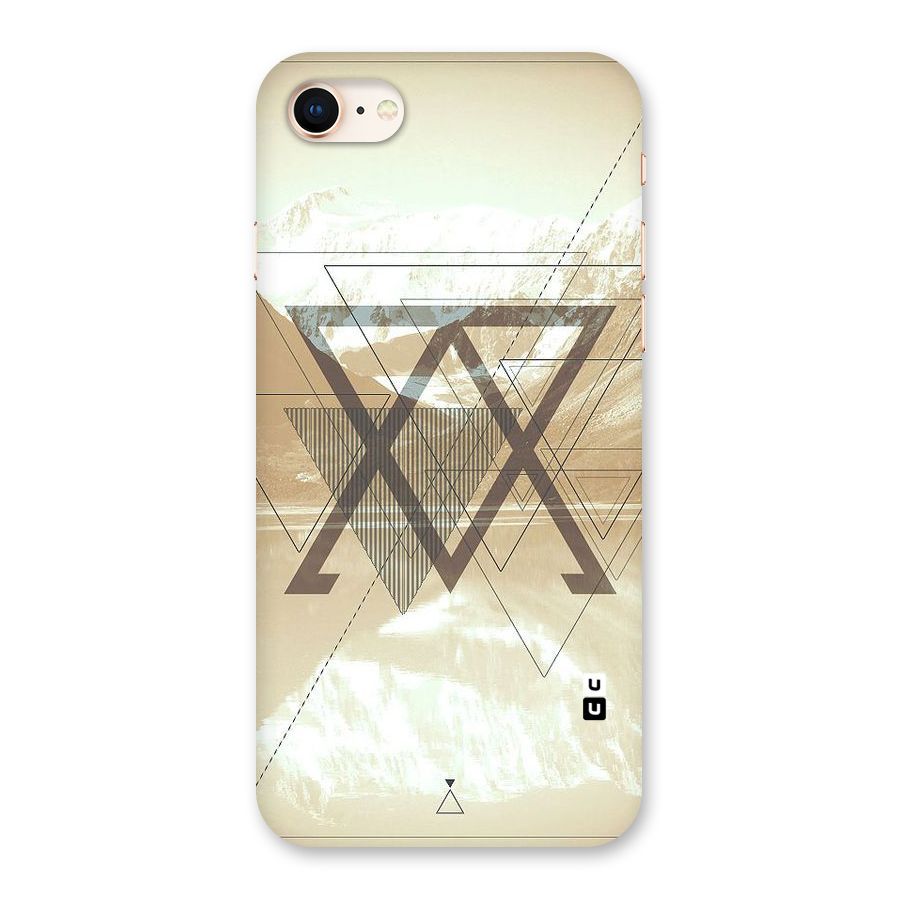Beige View Back Case for iPhone 8