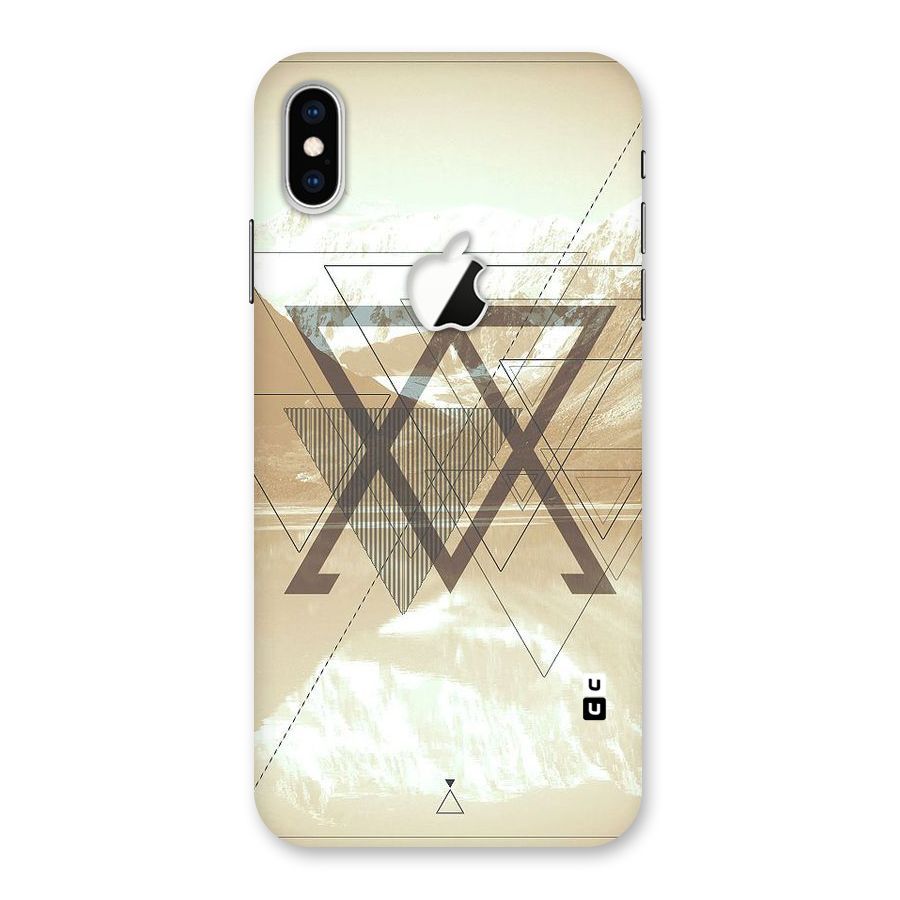 Beige View Back Case for iPhone XS Max Apple Cut