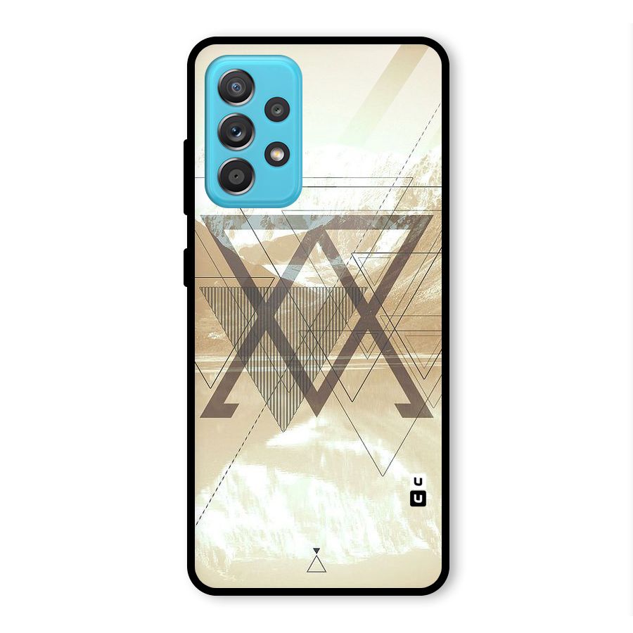Beige View Glass Back Case for Galaxy A52