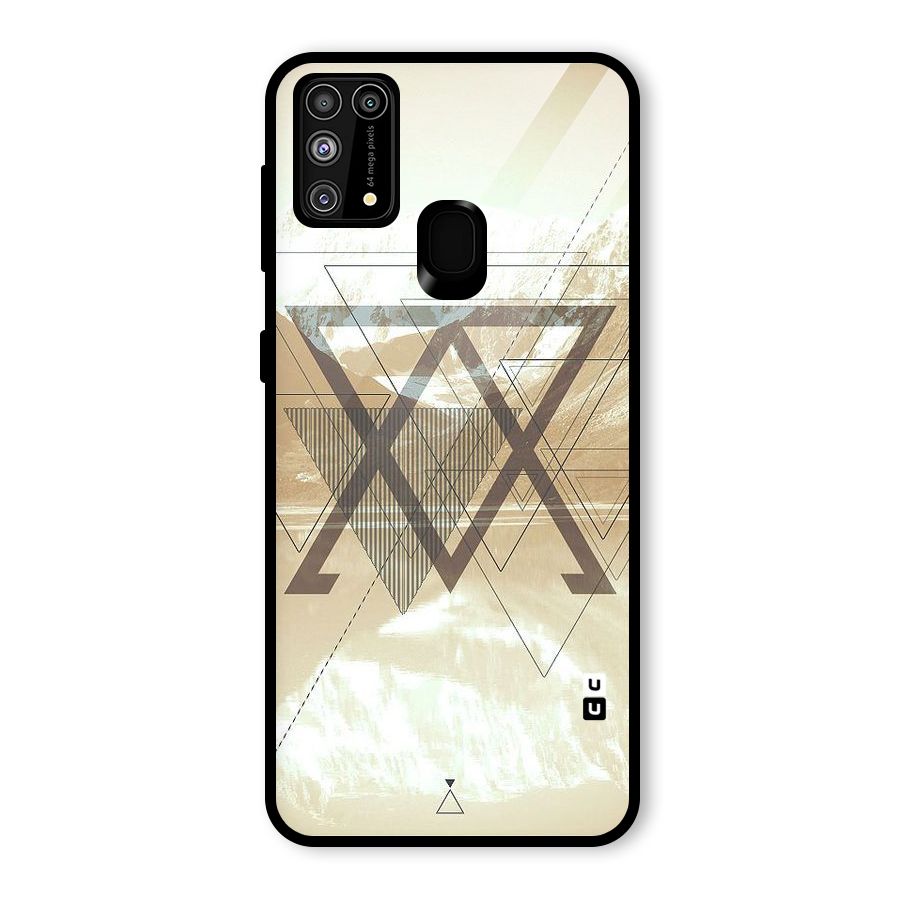 Beige View Glass Back Case for Galaxy F41