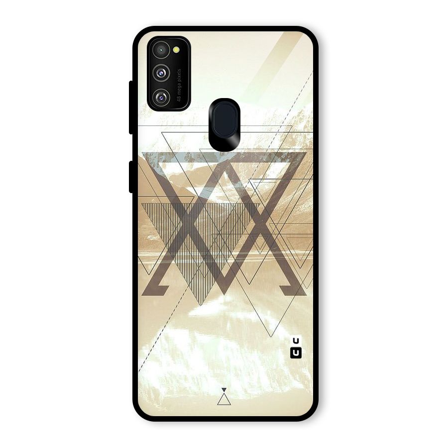 Beige View Glass Back Case for Galaxy M30s