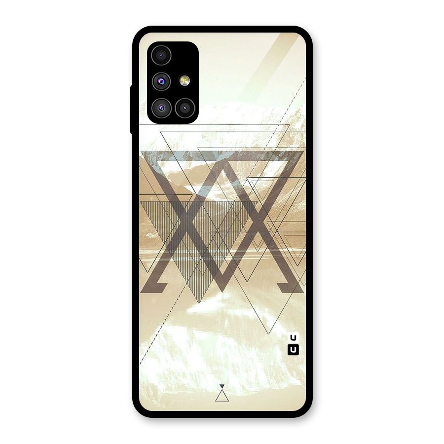 Beige View Glass Back Case for Galaxy M51
