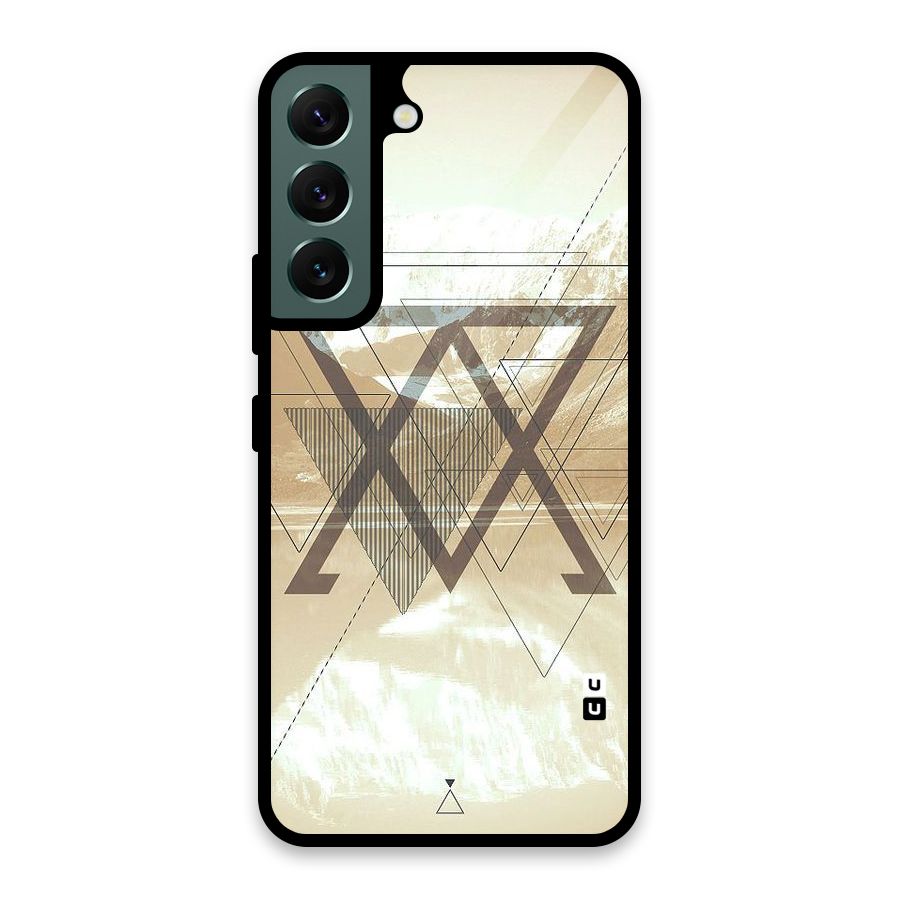 Beige View Glass Back Case for Galaxy S22 5G