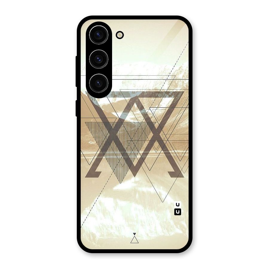 Beige View Glass Back Case for Galaxy S23 Plus