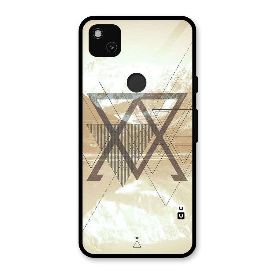Beige View Glass Back Case for Google Pixel 4a