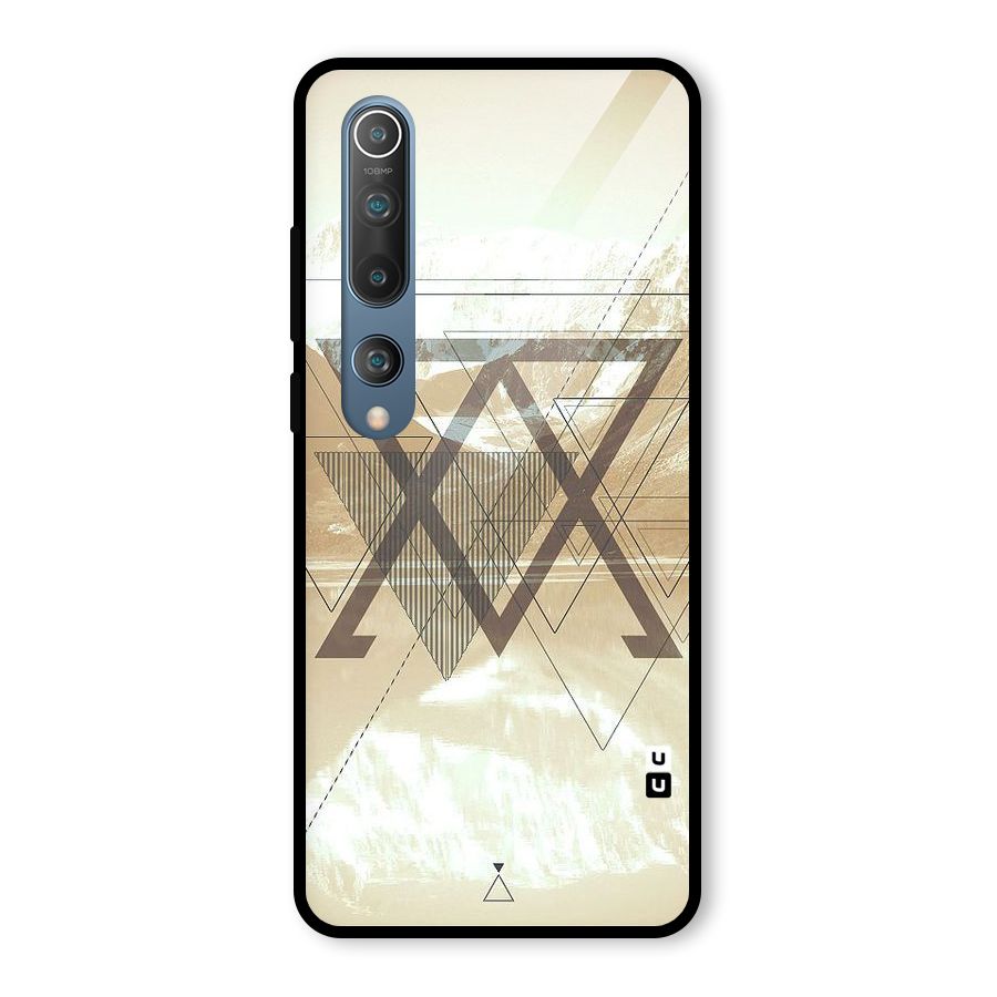 Beige View Glass Back Case for Mi 10