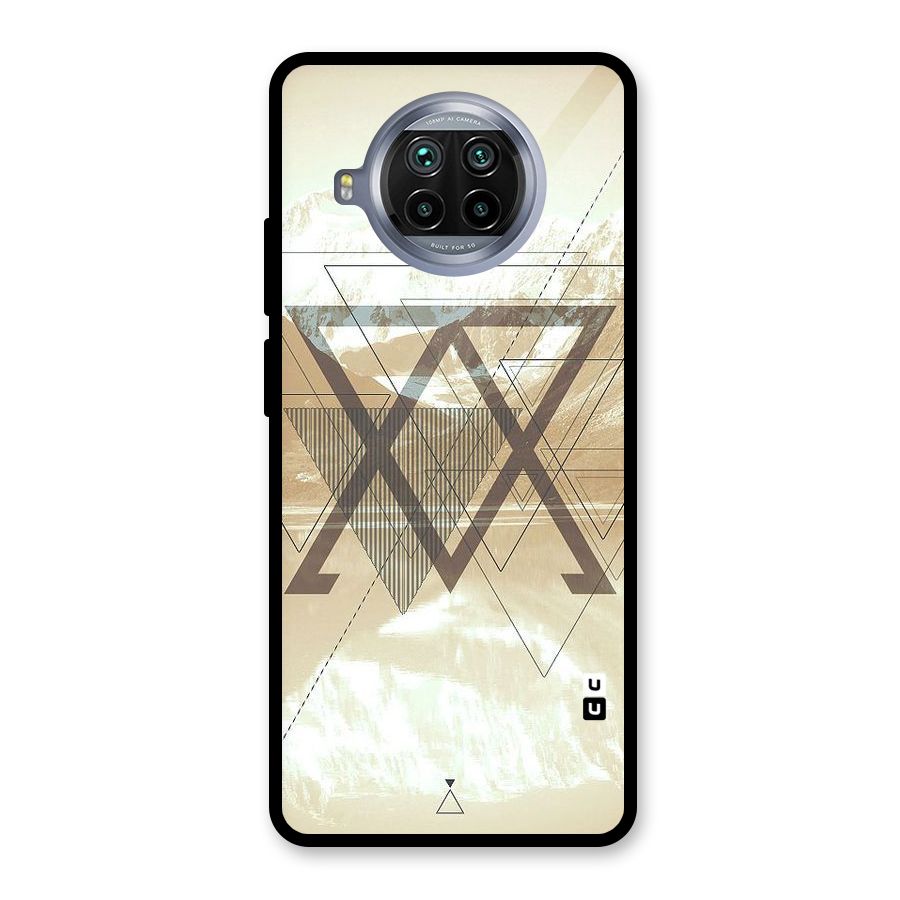 Beige View Glass Back Case for Mi 10i