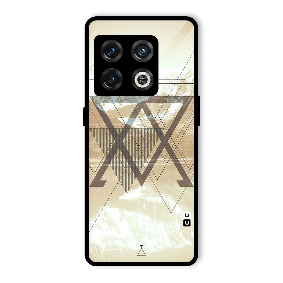 Beige View Glass Back Case for OnePlus 10 Pro 5G