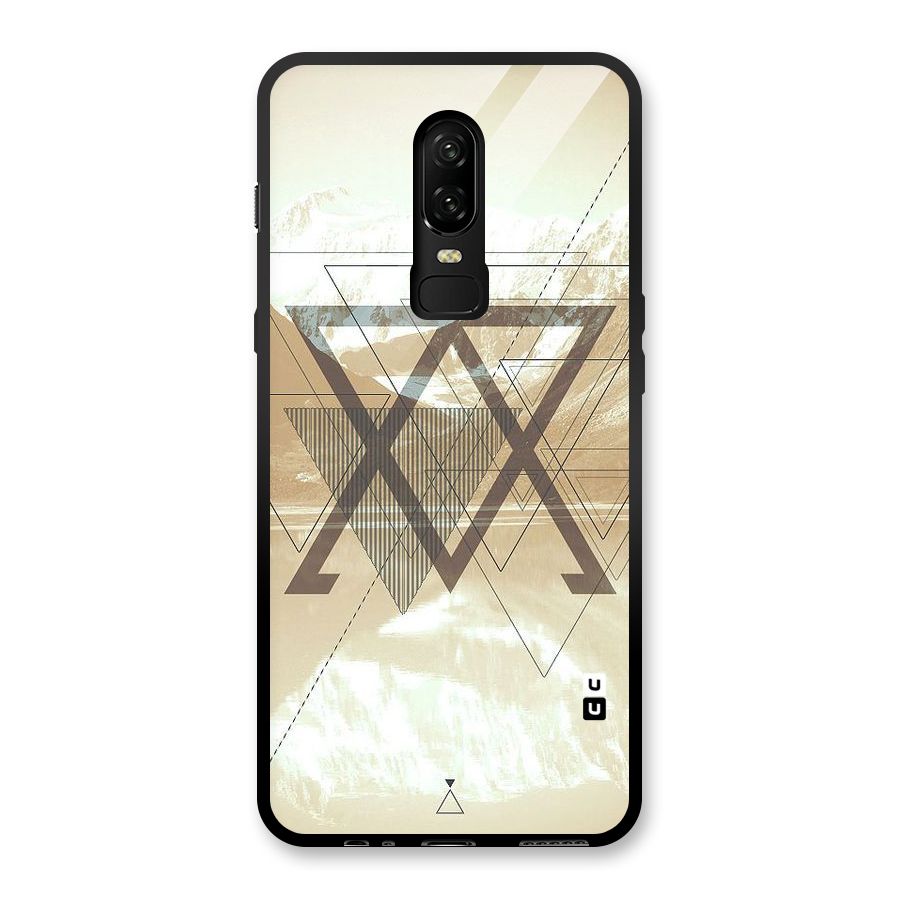 Beige View Glass Back Case for OnePlus 6