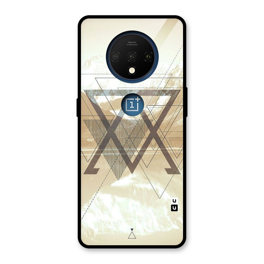 Beige View Glass Back Case for OnePlus 7T
