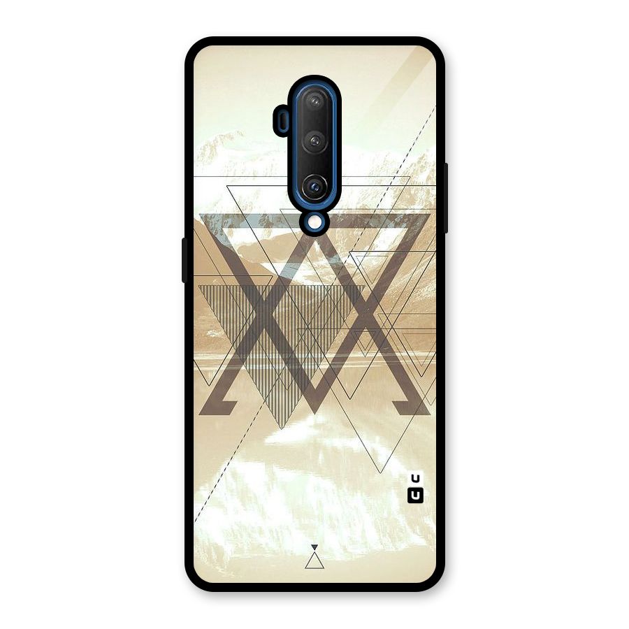 Beige View Glass Back Case for OnePlus 7T Pro