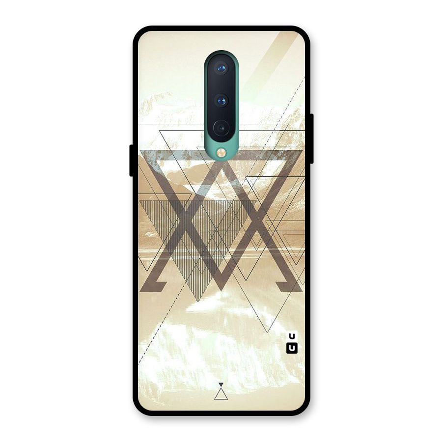 Beige View Glass Back Case for OnePlus 8