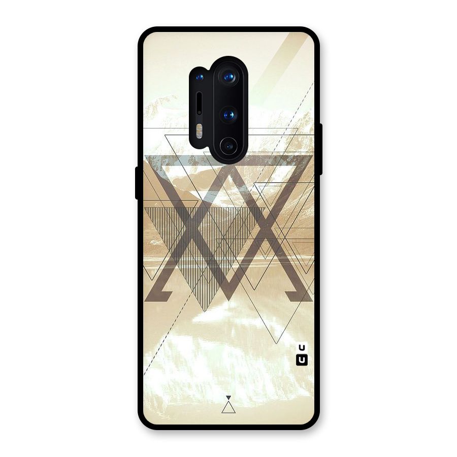 Beige View Glass Back Case for OnePlus 8 Pro