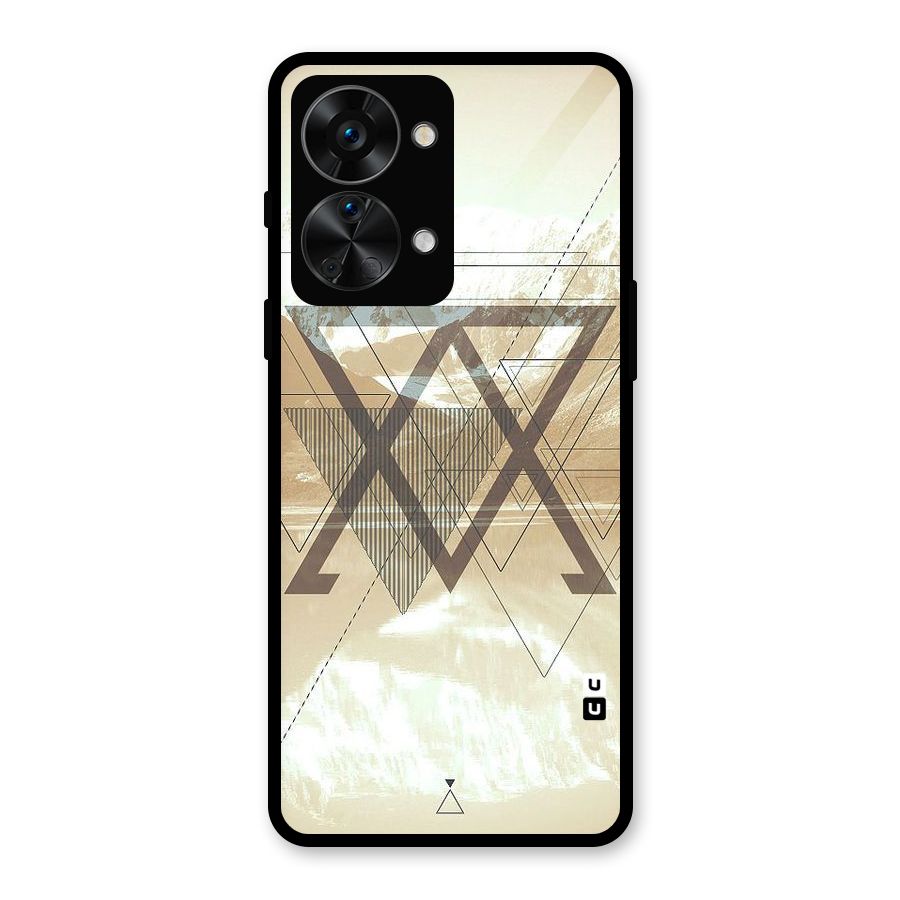 Beige View Glass Back Case for OnePlus Nord 2T