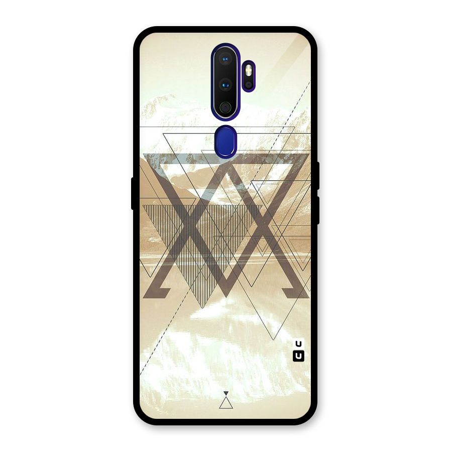Beige View Glass Back Case for Oppo A9 (2020)