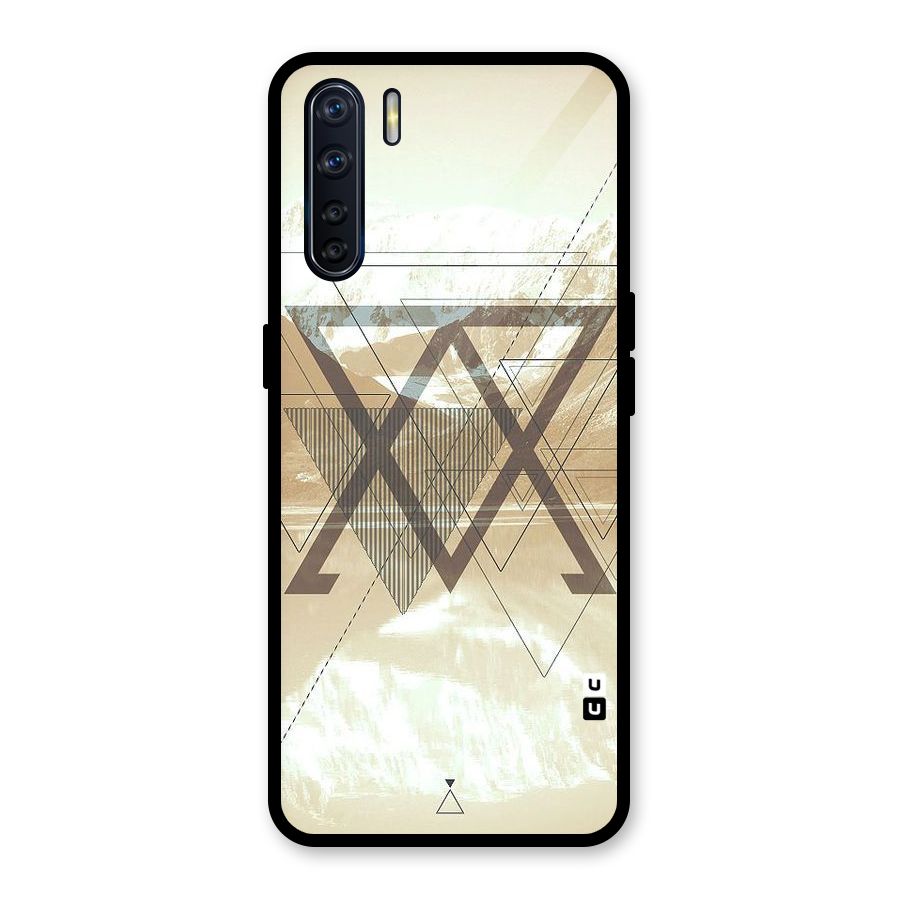 Beige View Glass Back Case for Oppo F15