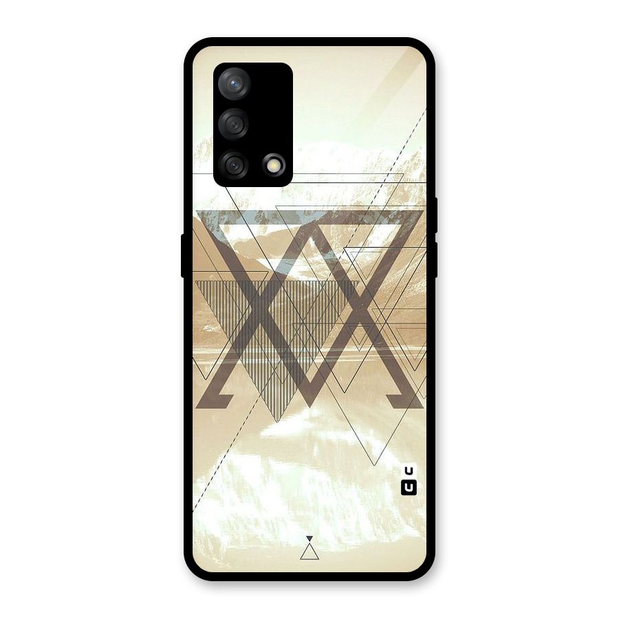 Beige View Glass Back Case for Oppo F19
