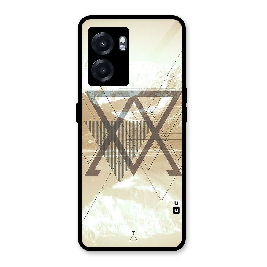 Beige View Glass Back Case for Oppo K10 (5G)