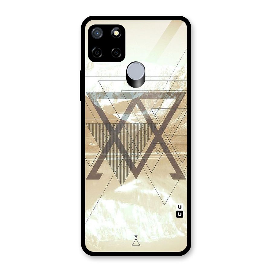 Beige View Glass Back Case for Realme C12