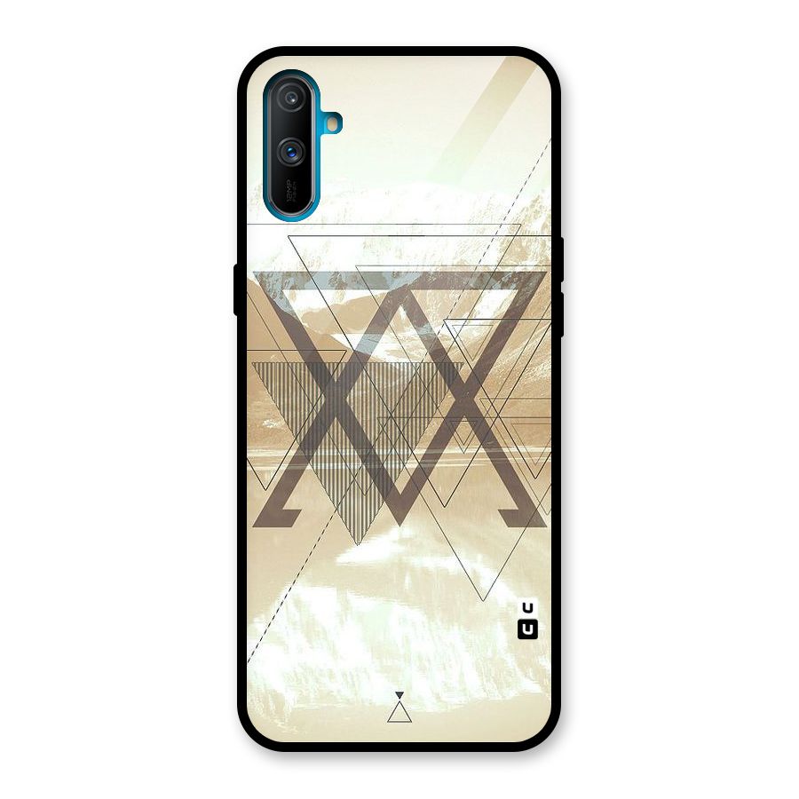 Beige View Glass Back Case for Realme C3