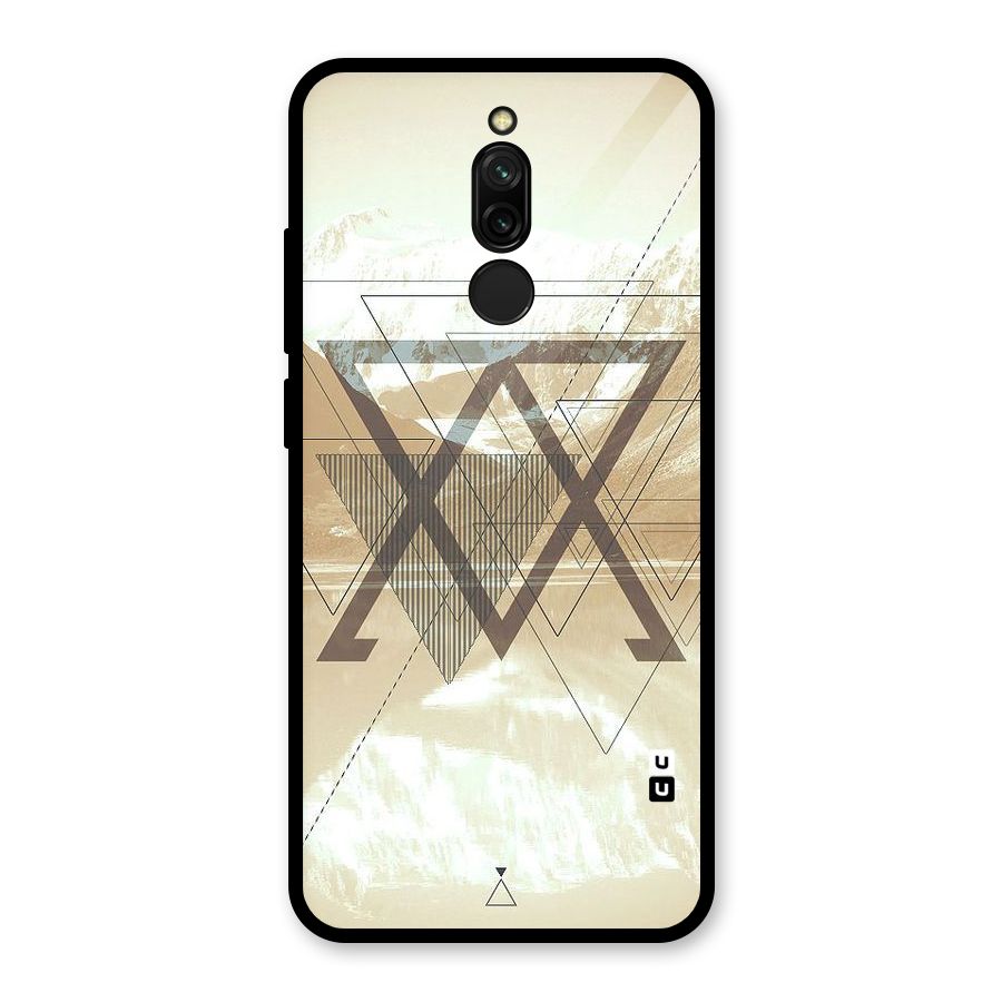 Beige View Glass Back Case for Redmi 8