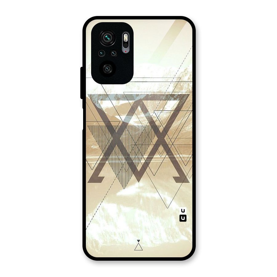 Beige View Glass Back Case for Redmi Note 10S