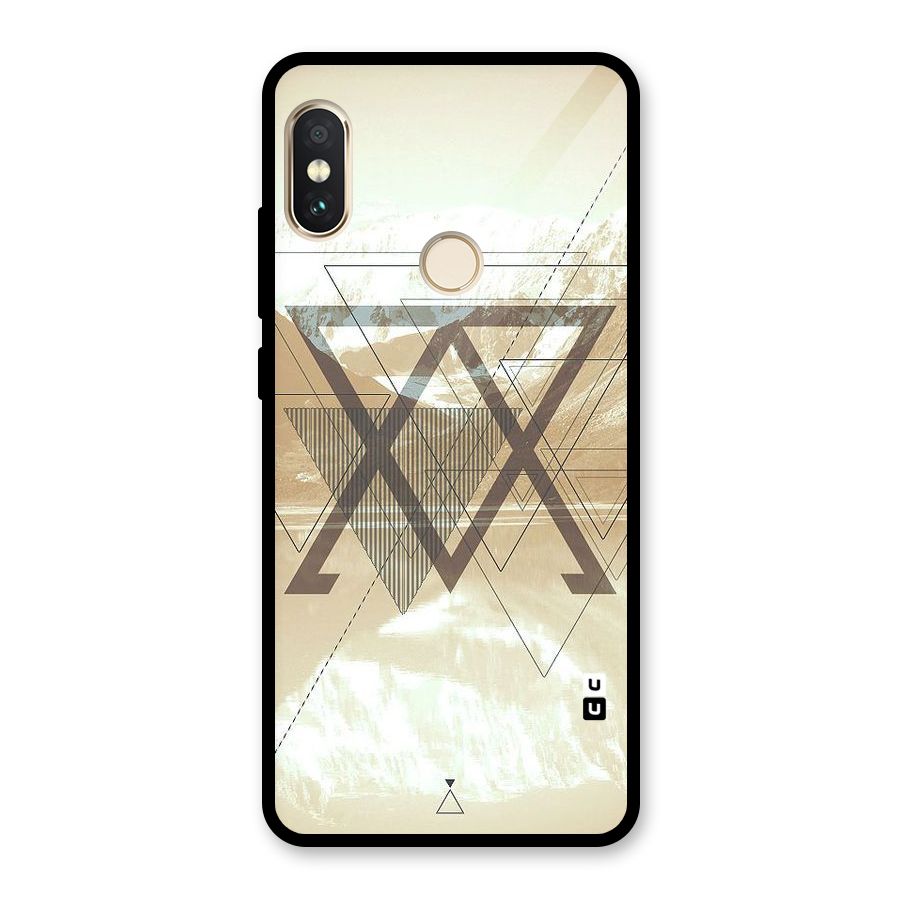 Beige View Glass Back Case for Redmi Note 5 Pro